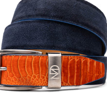 Load image into Gallery viewer, Hugo Belt Orange / Navy
