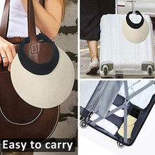 Load image into Gallery viewer, Summer Adjustable Empty Top Hat Portable Foldable Women's Beach Hat Wide Brim Women Sun Hat Fashion Casual Comfortable Cap Visors For Outdoor Activities
