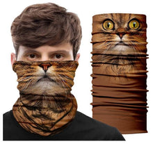 Load image into Gallery viewer, Summer Animal Bandana Neck Gaiter Tube Scarf Buff Party Halloween Half Mask Face Shield Sport Headband Balaclava Seamless Magic Head Scarf Breathable Bandana Turban Outdoor Hiking Quick-Dry Sweat Absorbing Scarves Multifunction Beanie Hat
