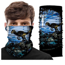 Load image into Gallery viewer, Summer Animal Bandana Neck Gaiter Tube Scarf Buff Party Halloween Half Mask Face Shield Sport Headband Balaclava Seamless Magic Head Scarf Breathable Bandana Turban Outdoor Hiking Quick-Dry Sweat Absorbing Scarves Multifunction Beanie Hat

