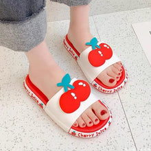 Load image into Gallery viewer, Summer Beach Slides Women Men Casual Slippers Fruits Thick Soled Sandals Girls Bathroom Shoes Girls Water Shoes Cute Lightweight Fruit Slippers Beach Pool Indoor Outdoor Flip Flops
