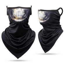 Load image into Gallery viewer, Summer Breathable Mesh Skull Hunting Cycling Bandana Sport Half Face Cover Mask Running Hiking Skiing Triangle Neck Warmer Scarf Motorcycle Protect Cycling Face Mask Anti-UV Neck Hood Half Face Breathable Dustproof Headband Triangle Sport Scarf
