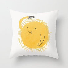 Load image into Gallery viewer, Summer Fashion Fresh Yellow Cute Pillows Case Geometry Yellow Pillow Case Cushion Cover Polyester Pillowcase Floral Cushion Case Modern Decorative Pillows For Bed Sofa Couch 45x45CM
