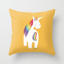 Load image into Gallery viewer, Summer Fashion Fresh Yellow Cute Pillows Case Geometry Yellow Pillow Case Cushion Cover Polyester Pillowcase Floral Cushion Case Modern Decorative Pillows For Bed Sofa Couch 45x45CM
