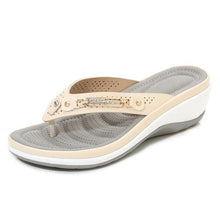 Load image into Gallery viewer, Summer Flat Sandal For Women Multicolor Handmade Retro Flowers Flip-Flops Women Slippers Cute Flat Summer Flats Sandals Women Strappy Flat Open Toe Sandals
