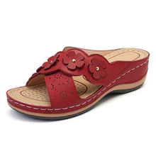 Load image into Gallery viewer, Summer Flat Sandal For Women Multicolor Handmade Retro Flowers Flip-Flops Women Slippers Cute Flat Summer Flats Sandals Women Strappy Flat Open Toe Sandals
