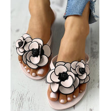 Load image into Gallery viewer, Summer Flowers Flip Flops Women Indoor Slippers Outdoor Sandals Flip-flops Fashion Beach Flat Flipflops Sandals Fashion Summer Slip On Comfort Flat Beach Thong Slipper
