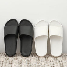 Load image into Gallery viewer, Summer Home Mens Slippers Simple Black White Shoes Non-Slip Bathroom Slides Flip Flops Indoor Women Slippers Soft Slides Slippers For Men Cloud Cushioned Slides Thick Non-Slip Pool Gym House Slipper
