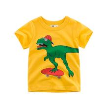 Load image into Gallery viewer, Summer Kids Short Sleeve T-Shirt with Dinosaur Print - # BAAA1111010022 &amp; BOAA11510031
