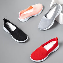 Load image into Gallery viewer, Summer Knitting Sock Women's Sneakers Slip On Shoes Lightweight Flat Women's Sports Breathable Mesh Platform Fashion Casual Slip On Easy Walking Espadrilles
