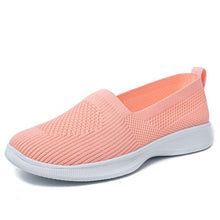 Load image into Gallery viewer, Summer Knitting Sock Women's Sneakers Slip On Shoes Lightweight Flat Women's Sports Breathable Mesh Platform Fashion Casual Slip On Easy Walking Espadrilles
