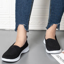 Load image into Gallery viewer, Summer Knitting Sock Women's Sneakers Slip On Shoes Lightweight Flat Women's Sports Breathable Mesh Platform Fashion Casual Slip On Easy Walking Espadrilles
