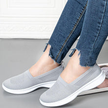 Load image into Gallery viewer, Summer Knitting Sock Women's Sneakers Slip On Shoes Lightweight Flat Women's Sports Breathable Mesh Platform Fashion Casual Slip On Easy Walking Espadrilles

