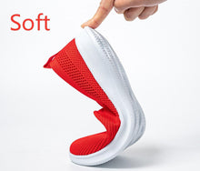 Load image into Gallery viewer, Summer Knitting Sock Women's Sneakers Slip On Shoes Lightweight Flat Women's Sports Breathable Mesh Platform Fashion Casual Slip On Easy Walking Espadrilles
