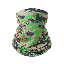 Load image into Gallery viewer, Summer Men Women Camouflage Bandana Half Face Mask Neck Gaiter Cover Face Scarf  Cycling Hunting Fishing Balaclava Scarf Unisex Men Women Bandanas Polyester Breathable Windproof Anti UV Neck Cover Camping Hiking Climbing Face Mask
