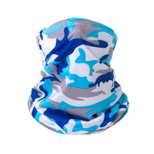 Load image into Gallery viewer, Summer Men Women Camouflage Bandana Half Face Mask Neck Gaiter Cover Face Scarf  Cycling Hunting Fishing Balaclava Scarf Unisex Men Women Bandanas Polyester Breathable Windproof Anti UV Neck Cover Camping Hiking Climbing Face Mask
