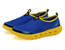 Load image into Gallery viewer, Summer Mens Couple Casual Shoes Fashion Lightweight Breathable Walking Sneakers Slip-on Mesh Flats Water Beach Shoes Quick Dry Barefoot For Swim Diving Surf
