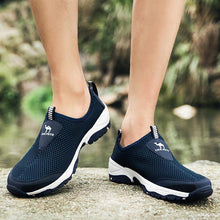 Load image into Gallery viewer, Summer Mesh Beach Men Shoes  Lightweight Breathable Walking Footwear New Slip-On Comfortable Outdoor Walking Footwear Non-Slip Running Climbing Shoes Sneakers Lightweight Breathable Walking Shoes
