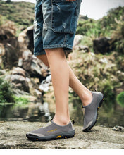 Load image into Gallery viewer, Summer Mesh Beach Men Shoes  Lightweight Breathable Walking Footwear New Slip-On Comfortable Outdoor Walking Footwear Non-Slip Running Climbing Shoes Sneakers Lightweight Breathable Walking Shoes
