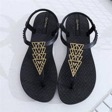 Load image into Gallery viewer, Summer Sandals Women New Flat Slides Flip Flops Seaside Vacation Shoes Woman Beach Flat Style Casual Sandals Slippers Beach Shoes Dress Summer Beach Shoes Thong Slippers
