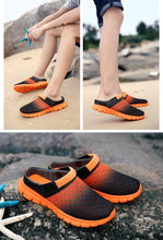 Load image into Gallery viewer, Summer Shoes Men Sandals Colorful Couples Beach Slippers Clogs Mens Breathable Summer Beach Slippers Lightweight Mesh Sandals Outdoor Walking Shoes
