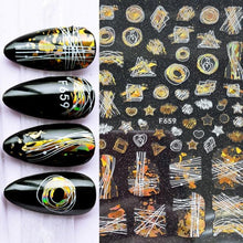 Load image into Gallery viewer, Summer Tropical Beach Coconut Tree Slippers 3D Nail Sticker Leaves Shell Transfer Decals Slider Decoration Manicures  Tip Water Transfer Nail Decals Sticker For Pretty Girl Self-Adhesive Nail Decals Designer Nail Stickers for Acrylic
