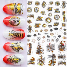 Load image into Gallery viewer, Summer Tropical Beach Coconut Tree Slippers 3D Nail Sticker Leaves Shell Transfer Decals Slider Decoration Manicures  Tip Water Transfer Nail Decals Sticker For Pretty Girl Self-Adhesive Nail Decals Designer Nail Stickers for Acrylic
