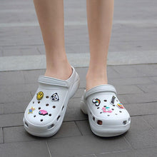 Load image into Gallery viewer, Summer Women Clogs Platform Garden Sandals Fruit Slippers Beach Shoes Increase Outdoor Unisex Garden Clogs Shoes Comfortable Slip-on Summer Beach Sandals
