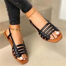 Load image into Gallery viewer, Summer Women's Sandals Fashion Fat Bottom Female Clip Toe Shoes Outdoor Beach Sandal Flat Sandal Ankle Strap Open Toe Breathable Summer Sandals Adjustable Buckle Strap Women Sandals

