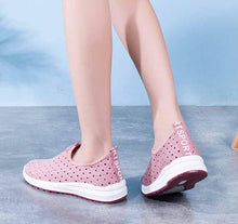 Load image into Gallery viewer, Summer Women's Sports Espadrilles Fashion Breathable Slip On Sneakers For Women Lightweight Walking Shoes Comfortable Elegant Shoes Non Slip Mesh Elegant Design
