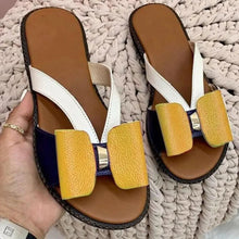 Load image into Gallery viewer, Summer Women Stylish Flat Sandals Fashion Elegant Soft Colors Butterfly Knot Design
