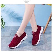 Load image into Gallery viewer, Summer Womens Shoes Breathable Mesh Sneakers Slip On Flats Espadrilles Fashion Trainers Women Comfortable Pink Couple Shoes Outdoor Walking Footwear Shoes
