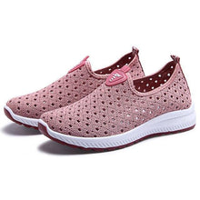 Load image into Gallery viewer, Summer Womens Shoes Breathable Mesh Sneakers Slip On Flats Espadrilles Fashion Trainers Women Comfortable Pink Couple Shoes Outdoor Walking Footwear Shoes
