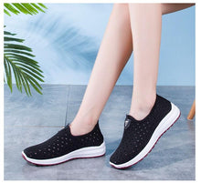 Load image into Gallery viewer, Summer Womens Shoes Breathable Mesh Sneakers Slip On Flats Espadrilles Fashion Trainers Women Comfortable Pink Couple Shoes Outdoor Walking Footwear Shoes
