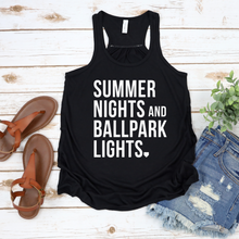 Load image into Gallery viewer, Summer Nights and Ballpark Lights Tank
