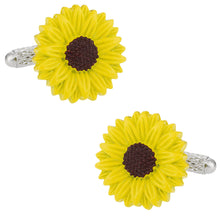 Load image into Gallery viewer, Sunflower Cufflinks
