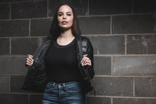 Load image into Gallery viewer, Supastar - Womens Motorcycle Leather Jacket

