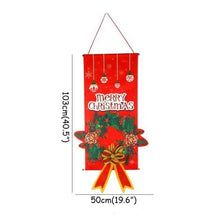 Load image into Gallery viewer, Super Cute Merry Christmas Decorations For Home Ornaments Garland New Year Xmas Door Decor Hanging Cloth Gifts
