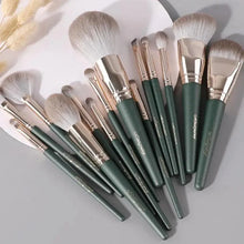 Load image into Gallery viewer, Super Quality 14Pcs Makeup Brushes Set Cosmetic Foundation Powder Blush Eye Shadow Lip Blend Wooden Make Up Brush Tool Kit
