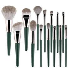 Load image into Gallery viewer, Super Quality 14Pcs Makeup Brushes Set Cosmetic Foundation Powder Blush Eye Shadow Lip Blend Wooden Make Up Brush Tool Kit
