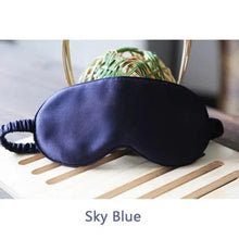 Load image into Gallery viewer, Super Smooth  Mulberry Silk Sleep Eye Mask &amp; Blindfold With Elastic Strap Travel Eye Patch Soft Nap Eye Patch  Eye Cover Eyeshade for Night Sleeping Mask For Women
