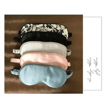 Load image into Gallery viewer, Super Smooth  Mulberry Silk Sleep Eye Mask &amp; Blindfold With Elastic Strap Travel Eye Patch Soft Nap Eye Patch  Eye Cover Eyeshade for Night Sleeping Mask For Women
