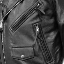 Load image into Gallery viewer, Superstar Men's Motorcycle Leather Jacket
