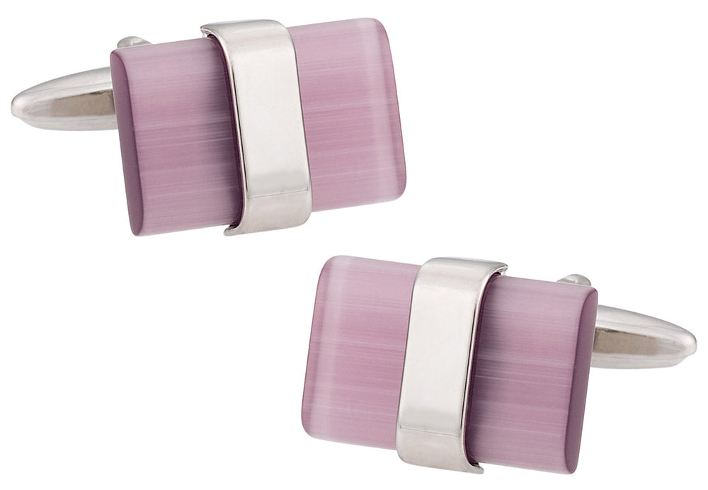 Suspended Purple Cufflinks