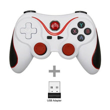 Load image into Gallery viewer, Sustainable White Wireless Joystick Gamepad PC Game Controller Support Bluetooth BT3.0 Compatible With Mobile Phone Tablet Wireless Controller Game Controller Gamepad Joystick Compatible With Slim 360 PC Windows 7 8 10 (White)

