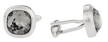 Load image into Gallery viewer, Stylish Swarovski Black Diamond Cufflinks
