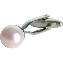 Load image into Gallery viewer, Swarovski Crystal Rosaline Pearl Cufflinks
