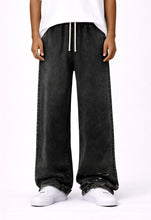 Load image into Gallery viewer, NOIR DISTRESSED SWEATPANTS
