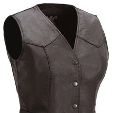 Load image into Gallery viewer, Sweet Sienna Women's Motorcycle Leather Vest
