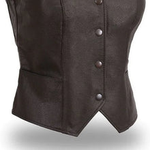 Load image into Gallery viewer, Sweet Sienna Women's Motorcycle Leather Vest
